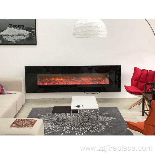 72 Inch Low Power Wall Mounted Electric Fireplace